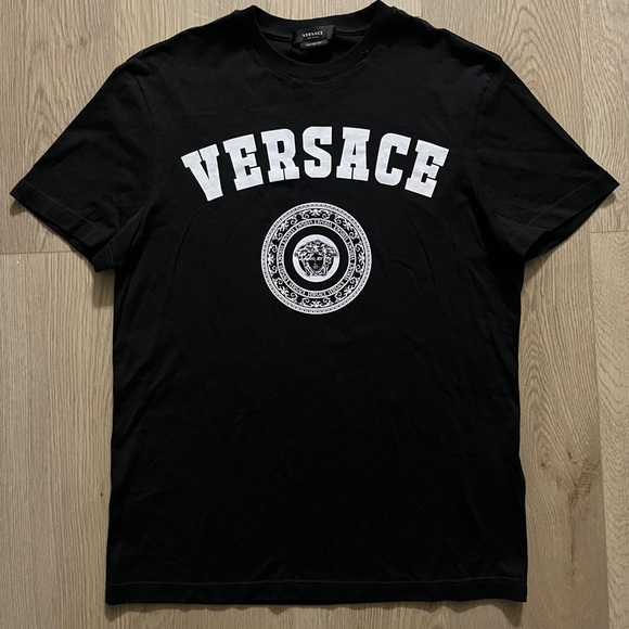Versace Medusa Logo Print Black/White T-Shirt - Picture 1 of 7